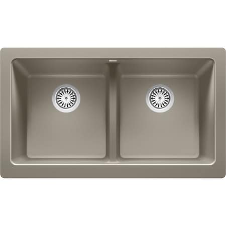 Blanco Blanco Vintera 33" Equal Double Apron Truffle 526553